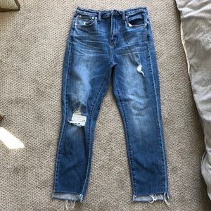 Madewell high rise slim boy jean